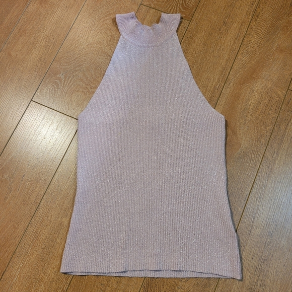 Suzy Shier Sparkly Pink Halter Top - Picture 6 of 10